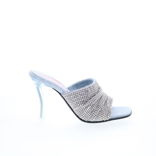 Diesel D-Sydney SDL S Y03341-P6071-HA043 Womens Gray Heeled Sandals Shoes