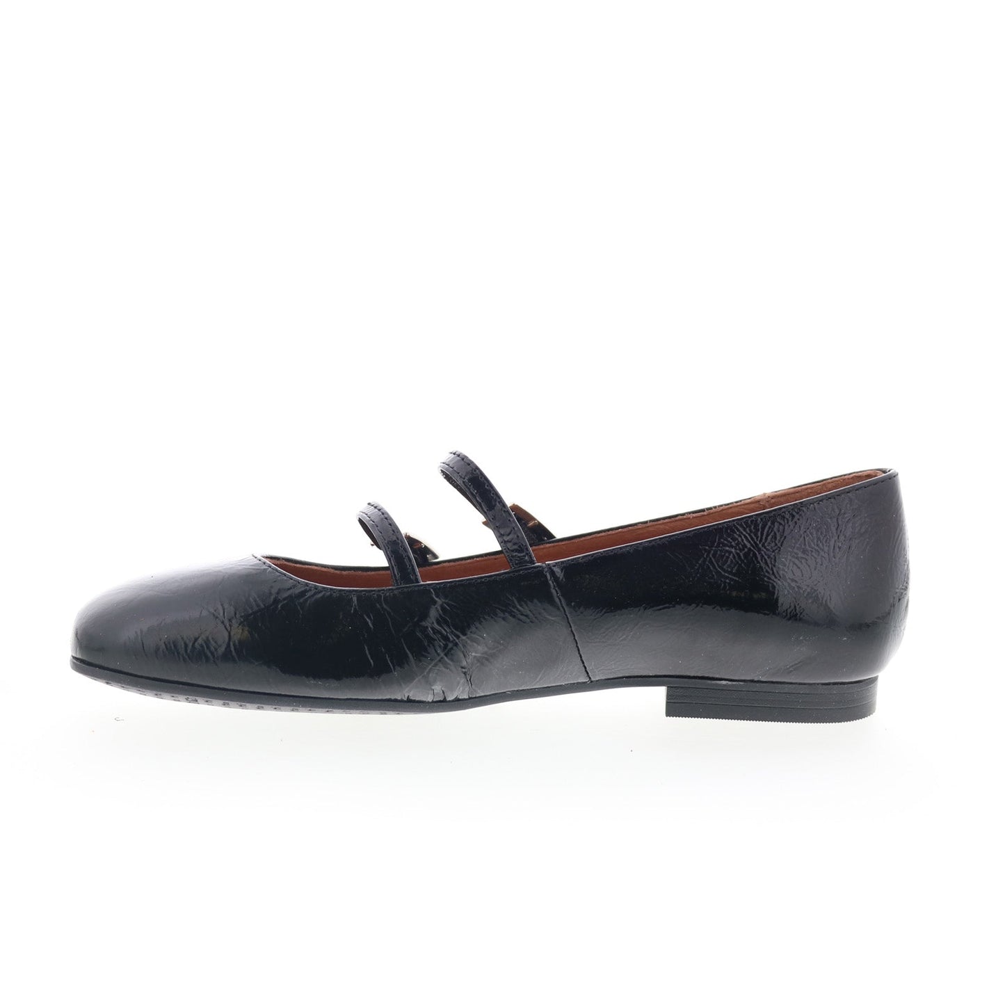 Miz Mooz Zaida Womens Black Leather Hook & Loop Loafer Flats Shoes